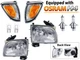 For 2001 2002 2003 2004 Toyota Tacoma Headlamp Signal Corner Lamp 4 PC Combo Set