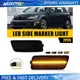 2PCS Smoke Lens Front Bumper Side Marker Lights For 2010-2014 VW MK6 Golf GTI D