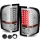 Chrome Tail Lights For 2007-2014 Chevy Silverado Tail Lamps Left & Right Side