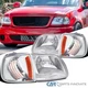 Fits 1997-2003 Ford F150 97-02 Expedition Clear Headlights+Corner Signal Lamps