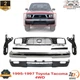 Front Bumper Face Bar Chrome Steel Kit + Grille For 1995-1997 Toyota Tacoma 4WD