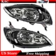 Headlight Assembly Left and Right For 04-05 Honda Civic Halogen Black Housing