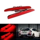 Red Lens LED Rear Bumper Reflector Brake Light For 2017-21 Honda Civic Hatchback