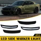 4PCS LED Side Marker Lights Front Rear For 2015-2023 Dodge Charger Smoked Lens