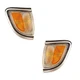 Signal Side Marker Lights Pair Set for 95-96 Toyota Tacoma 2WD (Chrome)