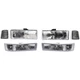 Headlight Kit For 1995-2005 Chevrolet Astro GMC Safari w/Parking & Corner Light