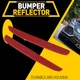 Left+Right Rear Bumper Reflector Brake Lights For 2017-21 Honda Civic Hatchback