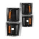 ANZO Corner Lights Blk Housing Clear w/Amber for Chevrolet Blazer | 521042