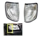 Pair Corner Light Turn Signal Cover Lampshade Fit For Benz E-Class W124 1985-95