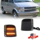 2X Smoked Amber LED Side Corner Lights For 1995-2005 Chevrolet Astro GMC Safari