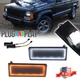 Smoke Switchback LED Turn Signal Lights For 84-96 Jeep Cherokee & 86-92 Comanche