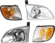 SIENNA 01-03 HEAD LAMP RH AND LH with Bulbs 4-pc Kit Corner Lights