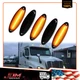 For Freightliner Cascadia OE-Fit Smoked Amber LED Roof Clearance Marker Light 5x