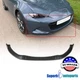 Fits 2016-2025 Mazda Miata Black Front Bumper Lower Splitter Spoiler Lip 3PC
