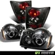Black 2005-2006 Jeep Grand Cherokee Projector Headlights+Tail Lights Lamps 05-06