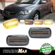 2PCS Sequential LED Side Marker Lights Clear Amber For Honda Civic Si CRV Jazz
