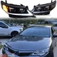 Fits 2012-2014 Toyota Camry LED Headlights Projector Front Lamps Assembly Black