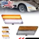2X Amber Dynamic LED Front Turn Signal Side Marker Lights For 80-82 Corvette C3