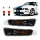 Black Housing Bumper Turn Signal Light Parking Lamp For Ford Mustang 2005-2009