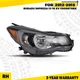 Right Headlight Assembly w/ Bulbs For 2013-16 Subaru XV Crosstrek 12-15 Impreza