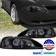 Fits 1994-1998 Ford Mustang GT SVT Glossy Black Smoke Headlights+Corner Lamps