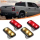 4X Smoked LED Fender Side Marker Lights For 10-18 Dodge RAM 2500 3500 Dually Bed