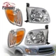 Chrome Headlights w/Corner Lights For 2000-2004 Toyota Tundra Regular/Access Cab