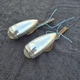 1939 1940 Chevy Truck PARKING LIGHTS OLD CHROME Original GM pair Fender Lights