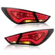 Smoked Lens LED Taillights Rear Turn Signal Lamps For 2011-2014 Hyundai Sonata