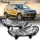 Pair Clear Lens Front Bumper Fog Lights Lamps Fit 2013-2016 Ford Escape Kuga