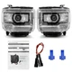 2pcs LED Headlight DRL Day Running Light For 2015-2019 GMC Sierra 2500HD 3500HD