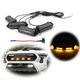 4pcs Raptor Style Amber LED Lamps Front Grill Lights Kit For 24-up Toyota Tacoma