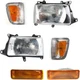 Headlight Assembly Kit for Toyota T100 1993-1998, Right (Passenger) and Left