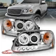 1997-2003 Ford F150/97-2002 Ford Expedition LED Halo Projector Chrome Headlights