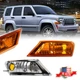Fender Mounted Amber Marker Signal Corner Parking Lights For 08-12 Jeep Liberty