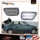 For 1997-2001 Honda CR-V Clear Lens White LED Rear Bumper Side Marker Lights 2X