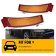Amber Front Bumper Side Marker Reflector Lamps For 2011 2012 2013 BMW E70 X5 LCI