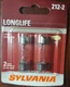 Sylvania 212 Long Life 2 Pack-212-2LL Light Bulb Dome Trunk Cargo Area bulb-NEW