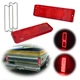 Pair Red Tail Lights Red LEDs for 1967-1972 Chevy / GMC Fleetside Pickup Truck Pair Red Tail Lights Red LEDs for 1967-1972 Chevy / GMC Fleetside Pickup Truck