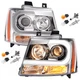 LED DRL Projector Headlights Left&Right For Chevy Avalanche Suburban Tahoe 07-14