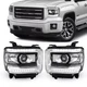 For GMC Sierra 3500HD Projector DRL Headlights Assemblies GM2502390 GM2503390