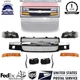 Grille Assembly + Signals & Head Lights Kit For 2003-21 Express/Savana 2500 3500