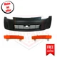 Front Bumper Cover w/Driver & Passenger Side Reflector for 2003-2005 Nissan 350Z