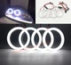 cotton white LED halo rings for Dodge Viper 03-10 headlight Devil Demon DRL lamp cotton white LED halo rings for Dodge Viper 03-10 headlight Devil Demon DRL lamp