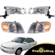 Headlights For Toyota Corolla 1998-2000 Headlamps Pair Corner Parking Light Kit