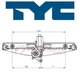 TYC Rear Left Power Window Motor & Regulator Assembly for 2001-2005 BMW 325i ng