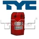 TYC 11-6424-00-9 Tail Light Assembly for CH2800181 5160365AG 5160365AE pn