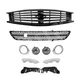 For 2010-2013 Infiniti G37 11-12 G25 Front Bumper Upper Lower Grille Fog Lights
