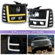 For 2007-2014 Chevy Silverado 1500 2500 Headlights Full LED Projector w/LED DRL For 2007-2014 Chevy Silverado 1500 2500 Headlights Full LED Projector w/LED DRL
