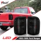 Fits 1993-1997 Ford Ranger LED Tail Lights Black Smoke Rear Brake Lamps  Pair